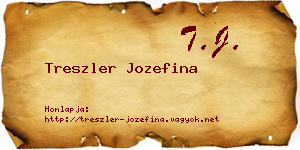 Treszler Jozefina névjegykártya